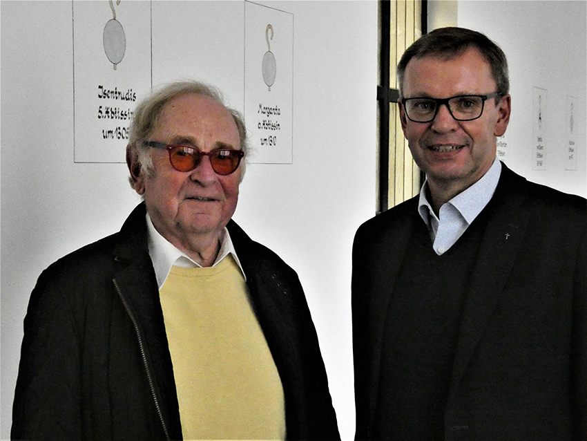 Vorstand der Caritas-Stiftung – Hans-Theo Horn und Pfarrer Christian Böckmann.